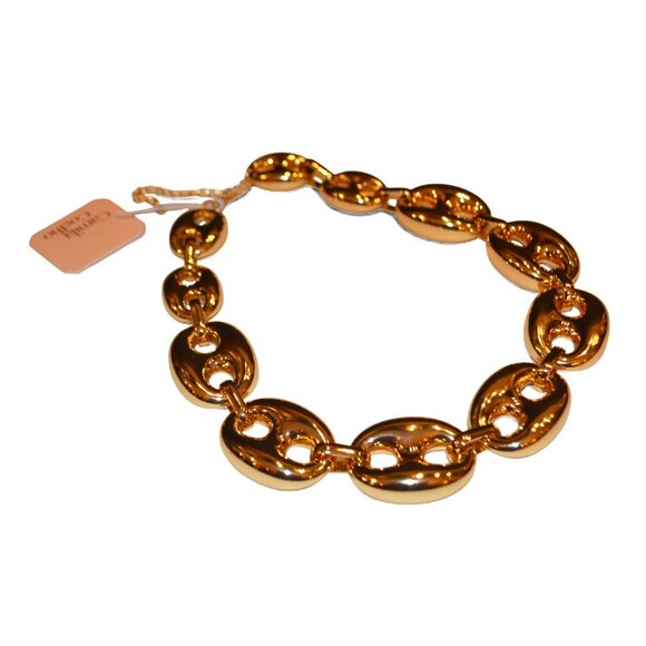 Camila Coelho Jewelry - Camila Coelho Gold Chunky Link Statement Necklace – Polished Metal Chain